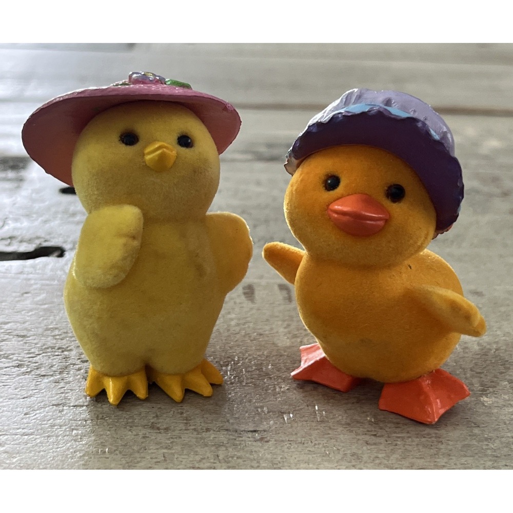 Butterfly Originals 1986 Panosh Group Vintage‎ Easter Chicks With Hats - RARE